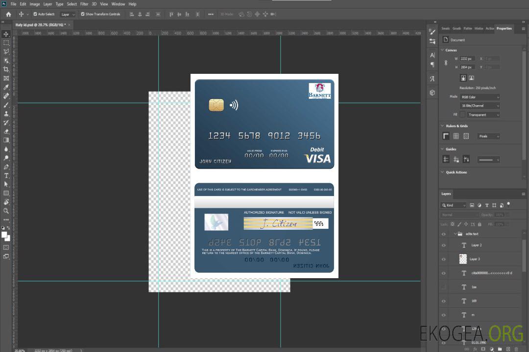 Carte de débit visa de la Dominique Barnett Capital Bank template Carte de débit visa de la Dominique Barnett Capital Bank template